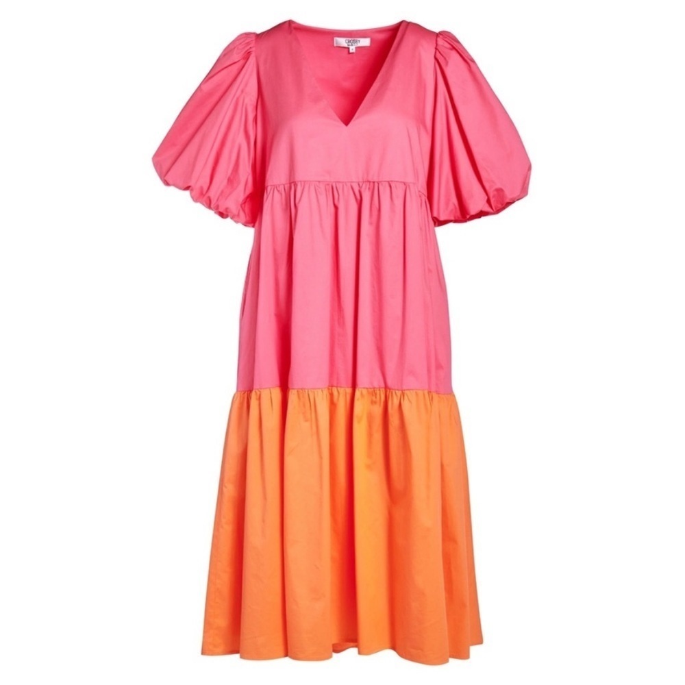 Crosby Hot Pink and Orange Brawley Dress - Picture 4 of 15